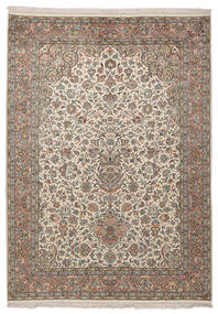 絨毯 オリエンタル カシミール ピュア シルク 130X183 茶色/ベージュ (絹, インド)