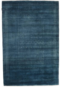  Gabbeh Loribaft Tapete 150X225 Lã Azul Escuro/Azul Pequeno Carpetvista