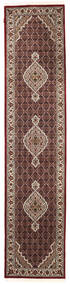  Orientalischer Täbriz Royal Teppich 81X363 Läufer Rot/Braun Indien Carpetvista