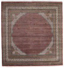  Orientalsk Mir Indisk Teppe 250X255 Kvadratisk Brun/Rød Stort Ull, India Carpetvista