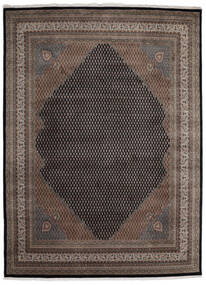  Orientalischer Mir Indisch Teppich 252X343 Braun/Dunkelrot Großer Wolle, Indien Carpetvista