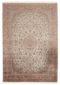 絨毯 オリエンタル カシミール ピュア シルク 216X313 茶色/ベージュ (絹, インド)