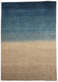 158X240 Gabbeh Indisch Teppich Moderner Beige/Dunkelblau (Wolle, Indien) Carpetvista