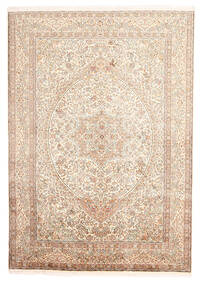 170X246 絨毯 オリエンタル カシミール ピュア シルク ベージュ/オレンジ (絹, インド) Carpetvista