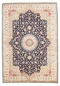 Kashmir Pure Silk Rug 173X247 Beige/Light Grey Carpetvista