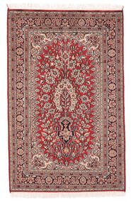  Kashmir Pure Silk Rug 78X122 Silk Brown/Dark Red Small Carpetvista