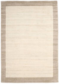  Wool Rug 200X300 Handloom Frame Natural White/Beige 