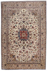 Sarough Fine Vloerkleed 307X453 Bruin/Oranje Groot Wol, Perzië/Iran Carpetvista