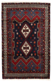  Orientalsk Afshar/Sirjan Teppe 112X177 Mørk Rød/Mørk Grå Ull, Persia/Iran Carpetvista