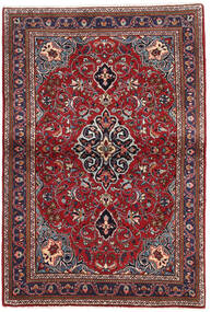  Sarouk Fine Rug 107X158 Persian Wool Red/Dark Pink Small Carpetvista