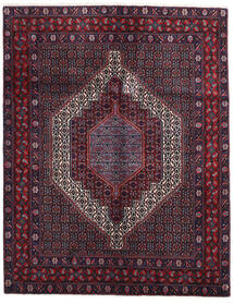  Senneh Rug 126X161 Persian Wool Dark Pink/Dark Red Small Carpetvista