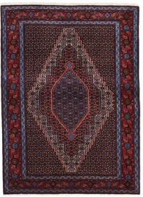  Senneh Teppich 123X167 Persischer Wollteppich Dunkelrot/Rot Klein Carpetvista