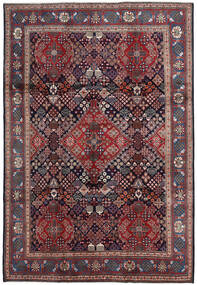  Persischer Moud Teppich 221X320 Rot/Dunkelrosa Carpetvista