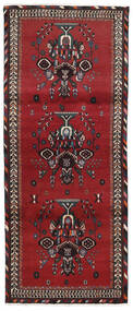  Persischer Afshar/Sirjan Teppich 84X203 Läufer Dunkelrot/Rot (Wolle, Persien/Iran)