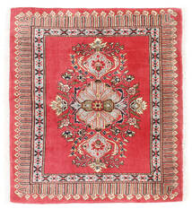 75X84 Tapis D'orient Kashmar Fine Rouge/Rouge Foncé (Laine, Perse/Iran) Carpetvista