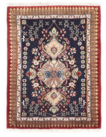 63X84 Kashmar Fine Teppe Orientalsk Rød/Beige (Ull, Persia/Iran) Carpetvista