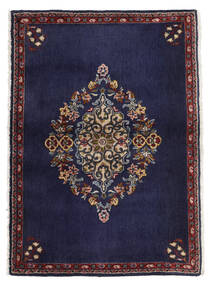 Tapete Persa Kashan Fine 68X96 Azul Escuro/Vermelho (Lã, Pérsia/Irão)