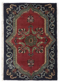  Persisk Keshan Fine Teppe 67X95 Mørk Grå/Mørk Rød (Ull, Persia/Iran)