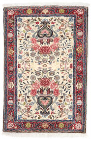 56X84 Sarough Fine Teppich Orientalischer Beige/Rot (Wolle, Persien/Iran) Carpetvista