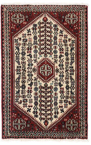  Abadeh Tapete 64X100 Persa Lã Vermelho Escuro/Bege Pequeno Carpetvista