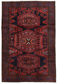 絨毯 ペルシャ ウィス 208X312 ダークピンク/ダークレッド (ウール, ペルシャ/イラン)