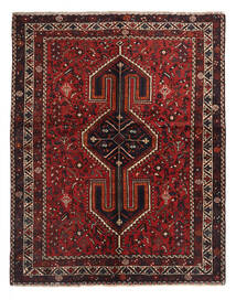 159X203 Alfombra Oriental Shiraz Rojo Oscuro/Marrón (Lana, Persia/Irán) Carpetvista