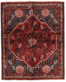 160X196 Χαλι Ανατολής Shiraz Σκούρο Κόκκινο/Κόκκινα (Μαλλί, Περσικά/Ιρανικά) Carpetvista
