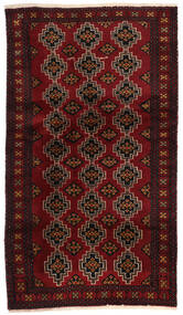  Persischer Belutsch Signatur: Reza Mehri Teppich 96X177 Dunkelrot/Braun (Wolle, Persien/Iran)