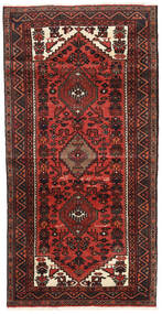  Persian Hamadan Rug 94X184 Dark Red/Red Carpetvista