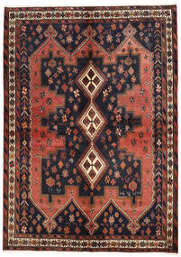 Afshar Teppe 160X225 Rød/Mørk Grå Ull, Persia/Iran Carpetvista