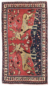 Asadabad Rug 57X98 Red/Dark Purple Wool, Persia/Iran Carpetvista