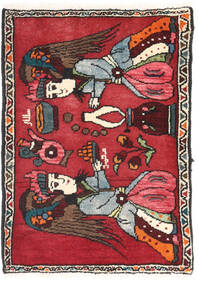  Persian Asadabad Signed: Salar Mohammad Rug 55X78 Dark Red/Black (Wool, Persia/Iran)