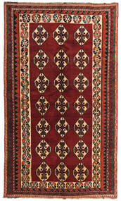 146X248 Ghashghai Teppe Orientalsk Mørk Rød/Brun (Ull, Persia/Iran)