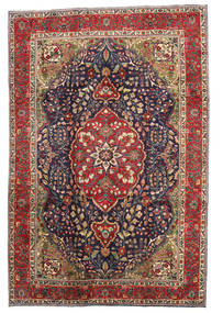  Persialainen Tabriz Matot Matto 204X300 Punainen/Tummanpunainen (Villa, Persia/Iran)