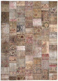254X351 Tapete Patchwork - Persien/Iran Moderno Laranja/Castanho Grande (Lã, Pérsia/Irão) Carpetvista