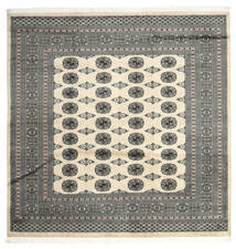 絨毯 オリエンタル パキスタン ブハラ 2Ply 205X208 正方形 グレー/ベージュ (ウール, パキスタン)