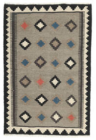 104X153 絨毯 キリム オリエンタル ベージュ/ダークグレー (ウール, ペルシャ/イラン) Carpetvista