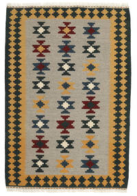 絨毯 オリエンタル キリム 103X150 オレンジ/ダークグレー (ウール, ペルシャ/イラン)