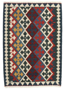 102X145 絨毯 オリエンタル キリム ダークグレー/ベージュ (ウール, ペルシャ/イラン) Carpetvista