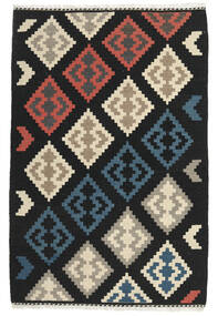 101X153 絨毯 キリム オリエンタル ダークグレー/ベージュ (ウール, ペルシャ/イラン) Carpetvista