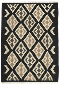 105X148 Kilim Rug Oriental Dark Grey/Beige (Wool, Persia/Iran) Carpetvista