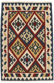 100X153 絨毯 キリム オリエンタル ベージュ/ダークグレー (ウール, ペルシャ/イラン) Carpetvista
