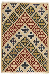 Kelim Teppich 103X151 Beige/Orange Wolle, Persien/Iran Carpetvista