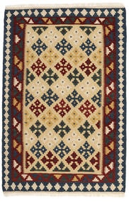 98X152 Kelim Teppich Orientalischer Beige/Dunkelgrau (Wolle, Persien/Iran) Carpetvista