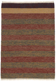  Orientalischer Kelim Teppich 106X151 Braun/Orange Wolle, Persien/Iran Carpetvista