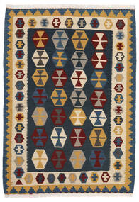 104X148 絨毯 キリム オリエンタル ダークグレー/ベージュ (ウール, ペルシャ/イラン) Carpetvista
