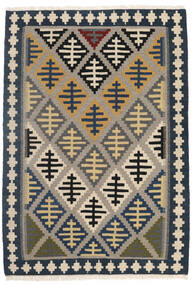 絨毯 キリム 107X155 ダークグレー/ベージュ (ウール, ペルシャ/イラン)