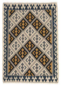 絨毯 ペルシャ キリム 105X150 ベージュ/ブラック (ウール, ペルシャ/イラン)