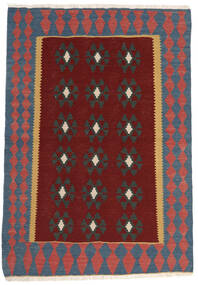 Persischer Kelim Teppich 100X147 Dunkelrot/Rot (Wolle, Persien/Iran)