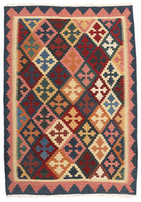  Orientalischer Kelim Teppich 103X150 Dunkelgrau/Beige Wolle, Persien/Iran Carpetvista
